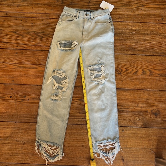 Retrofete Maggie two tone distressed jeans light wash 24 - Picture 11 of 12